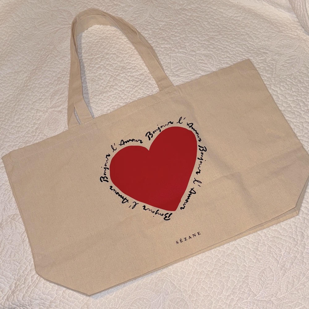 Sezane cotton tote NWOT